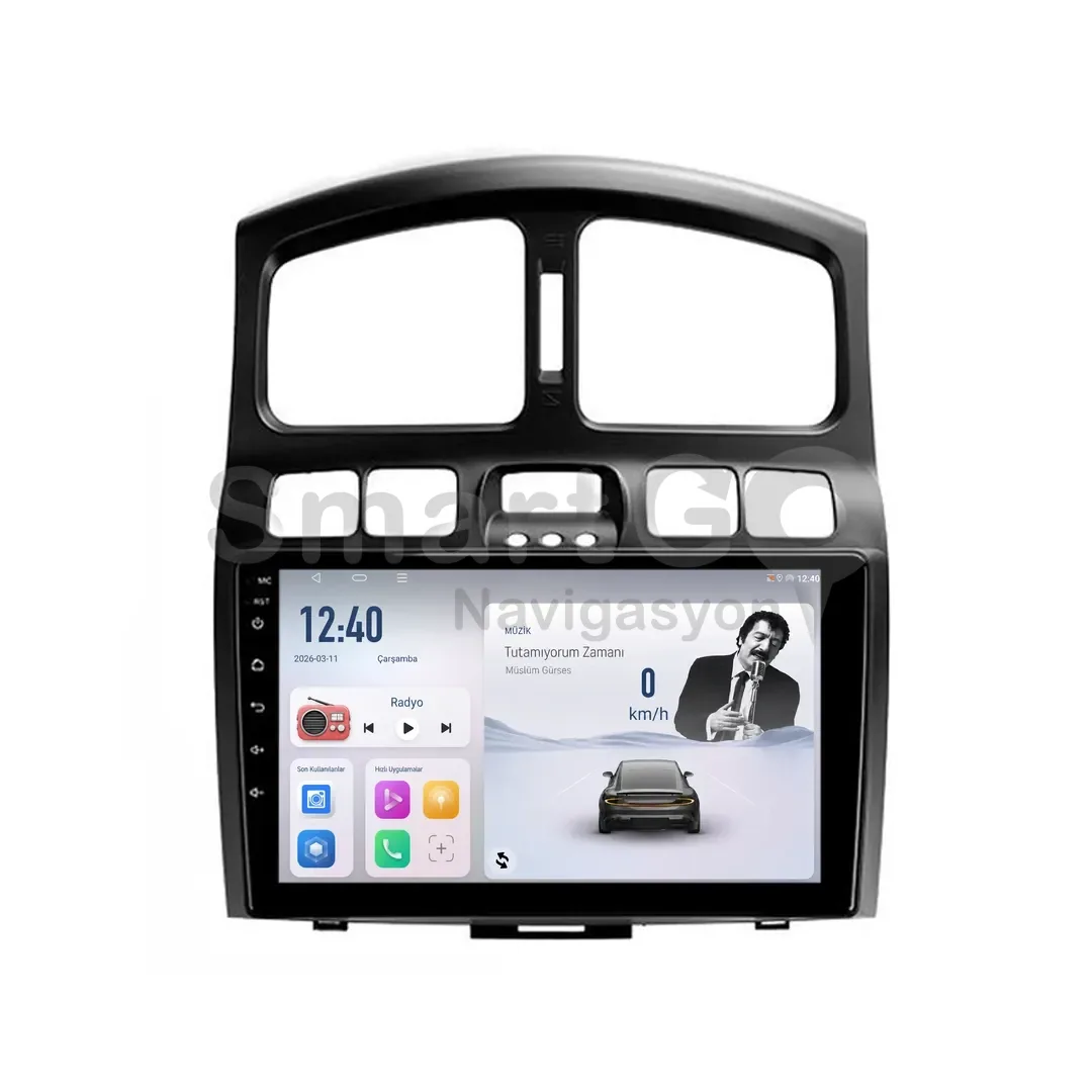 Hyundai Santa Fe Android Multimedya Sistemi (2002-2006) - 9 İnç