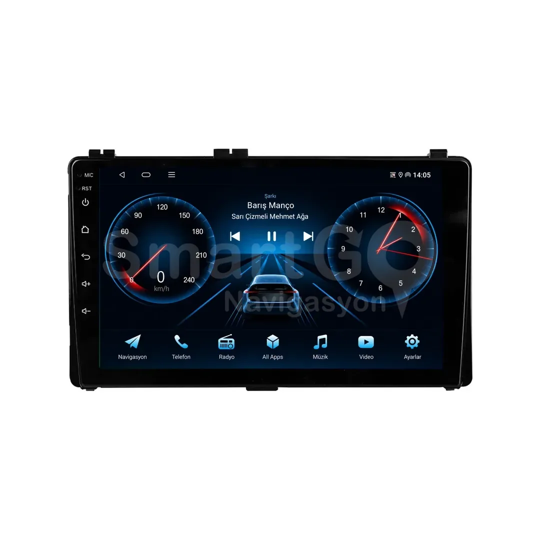 Toyota Corolla Android Multimedya Sistemi (2016-2018) - Auris 9 İnç