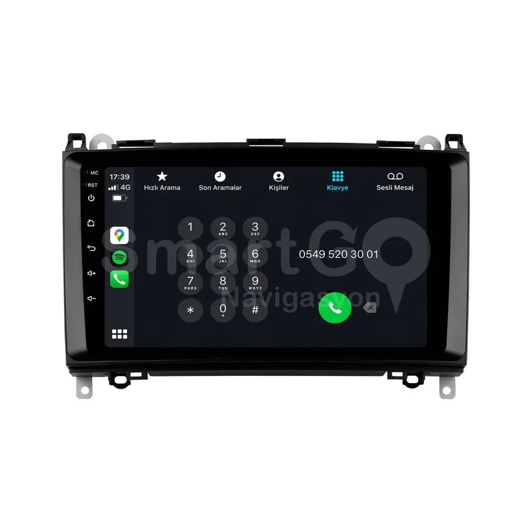 Mercedes A-Class Android Multimedya Sistemi (2010-2011) - 9 İnç