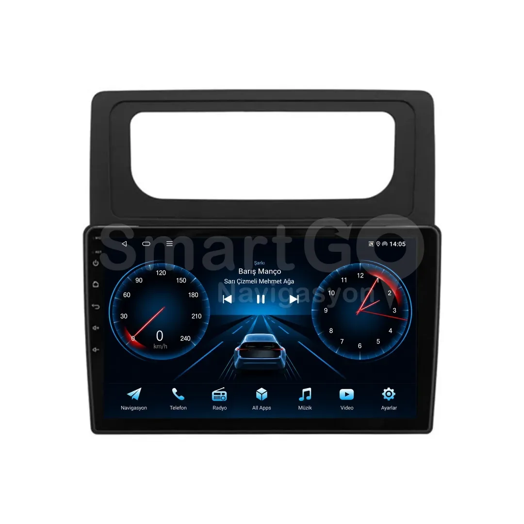 Volkswagen Caddy Android Multimedya Sistemi (2004-2010) - Dijital 10 İnç