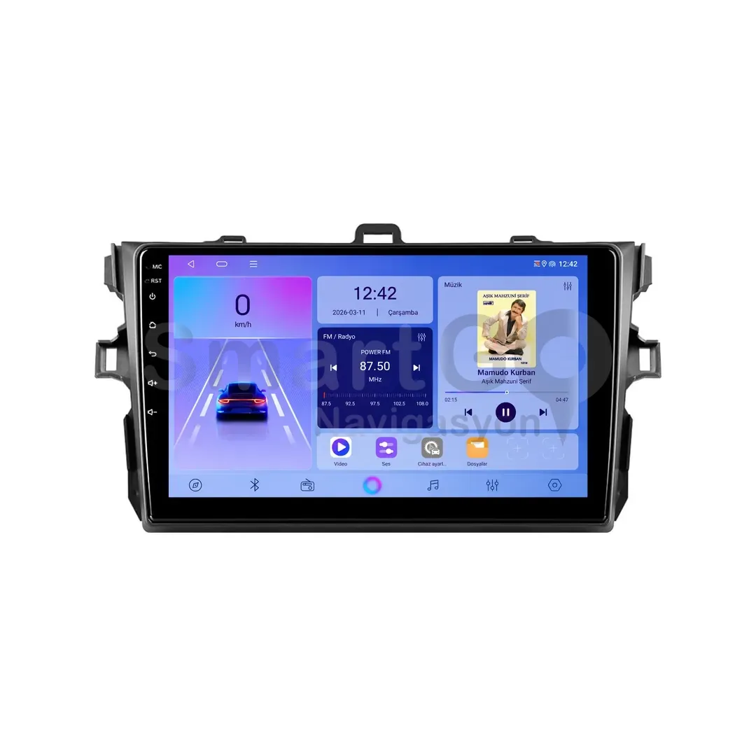 Toyota Corolla Android Multimedya Sistemi (2007-2012) - 9 İnç