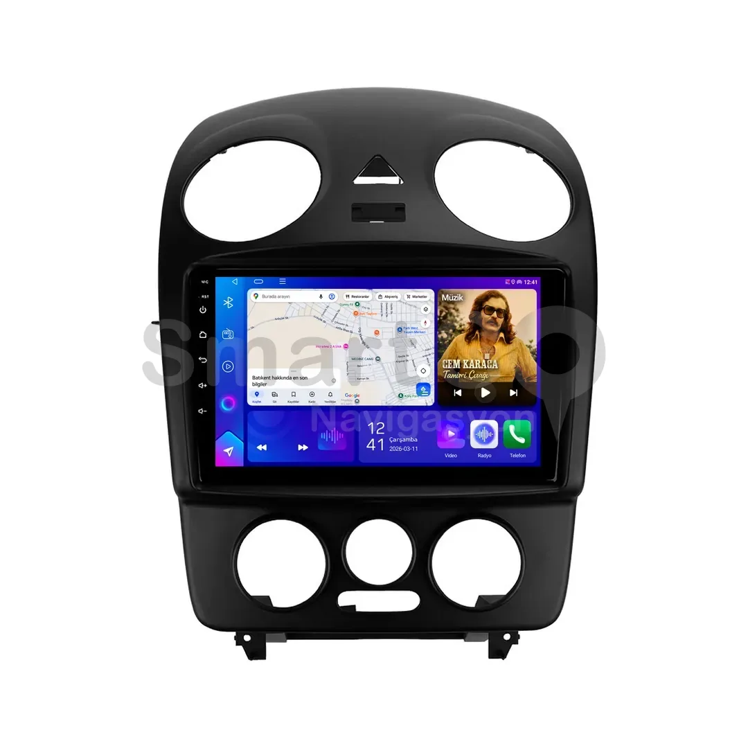 Volkswagen Beetle Android Multimedya Sistemi (2003-2010) - 9 İnç