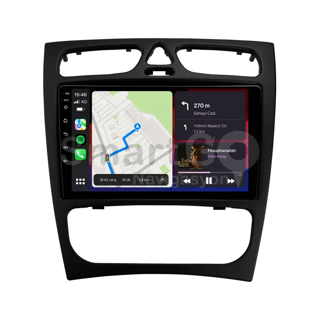 Mercedes C-Class Android Multimedya Sistemi (2000-2004) - 9 İnç