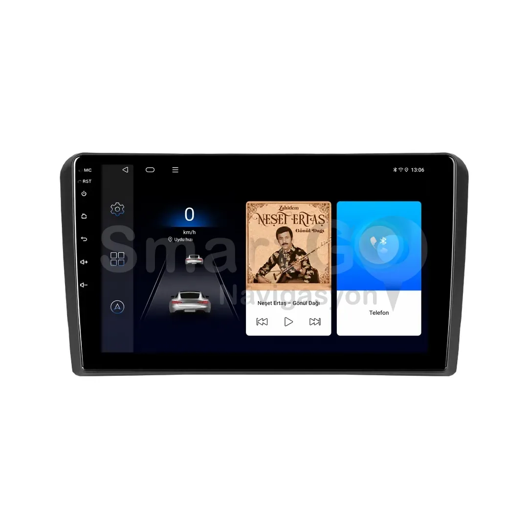 Audi A3 Android Multimedya Sistemi (2004-2012) - 9 İnç