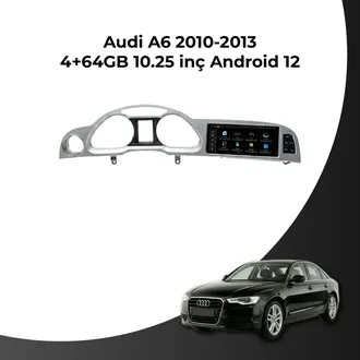 Audi A6 2010-2013 10.25 İnç 4/64 GB Android Multimedya
