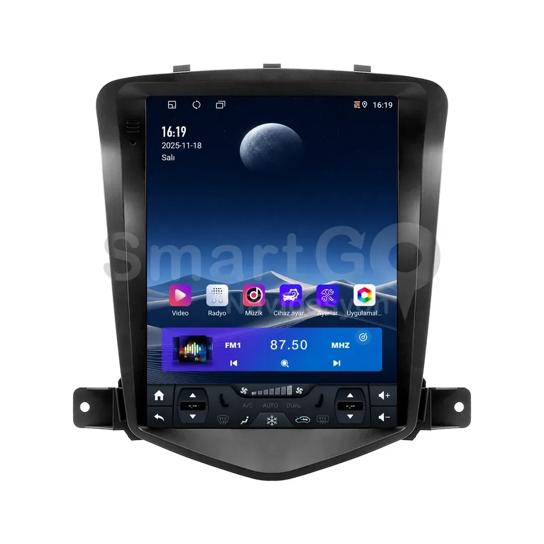 Chevrolet Cruze Android Tesla Multimedya Sistemi (2009-2012) - 9.7 İnç
