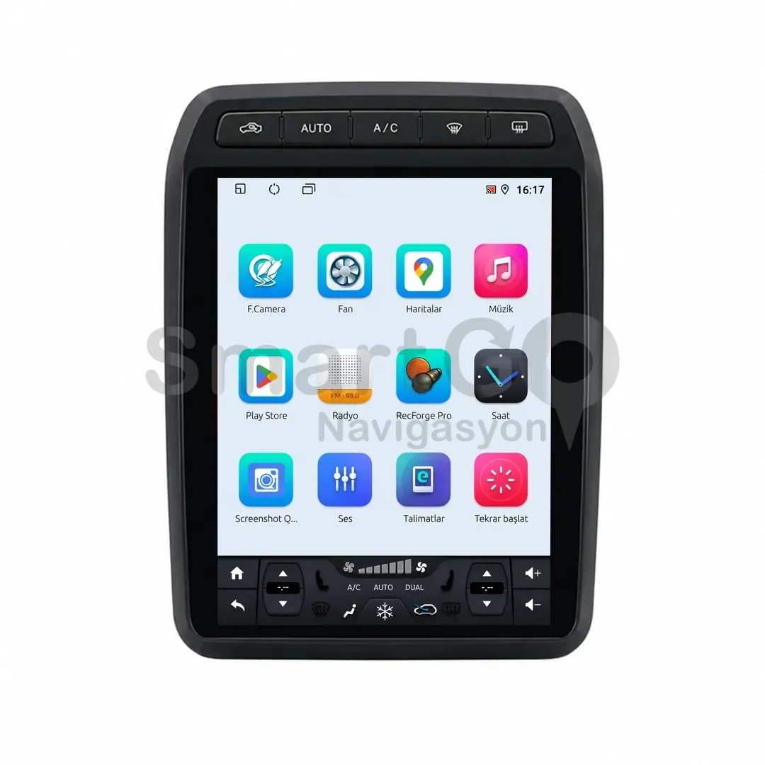 Peugeot Partner Android Tesla Multimedya Sistemi (2009-2018) - Citroen Berlingo 9.7 İnç