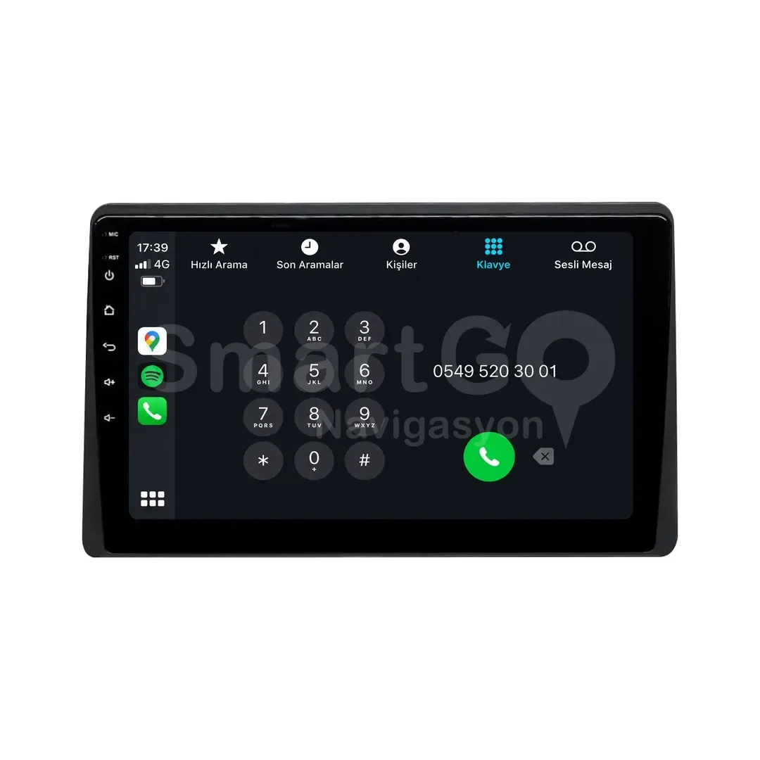 Renault Express Combi Android Multimedya Sistemi (2021-2024) - 9 İnç