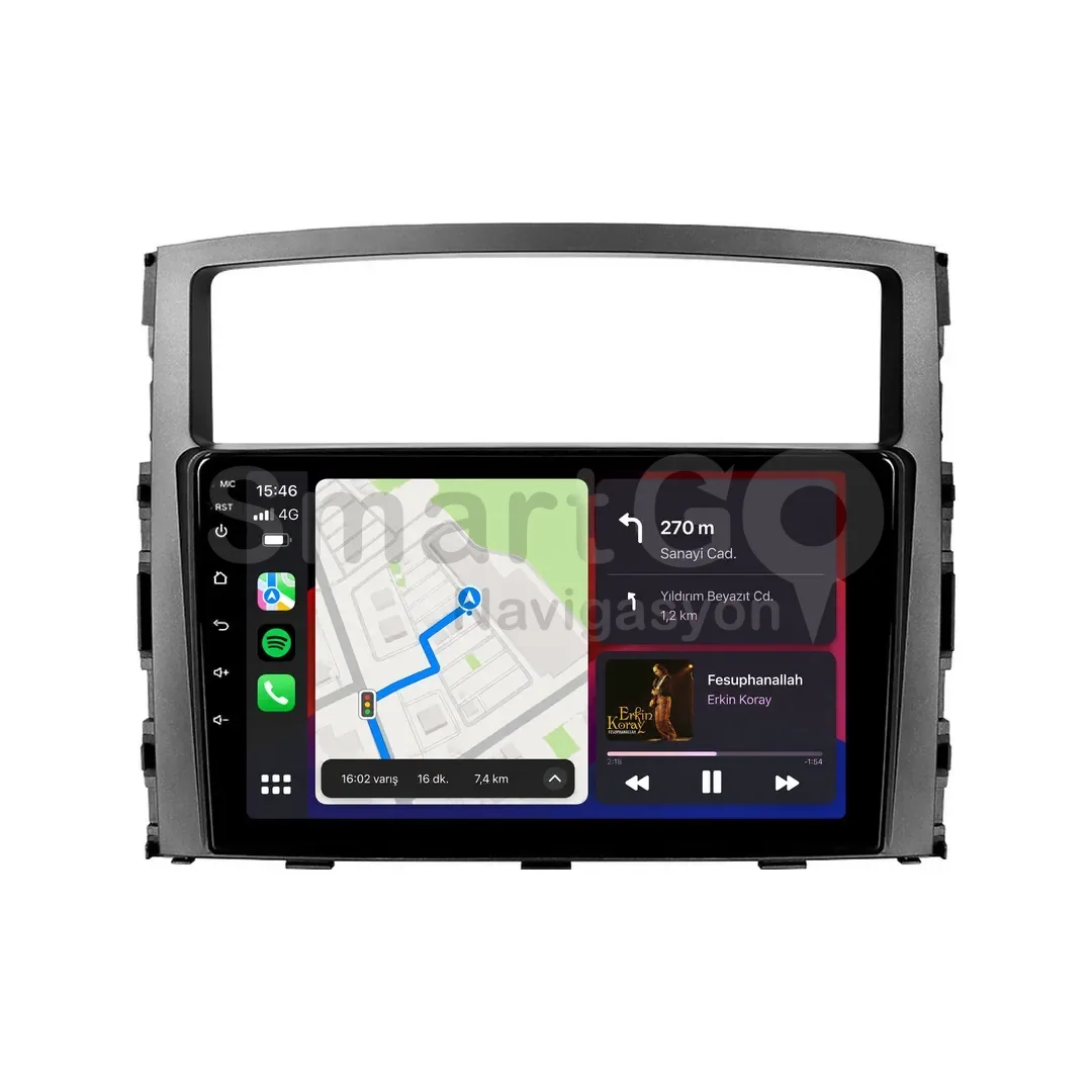 Mitsubishi Pajero Android Multimedya Sistemi (2008-2016) - 9 İnç