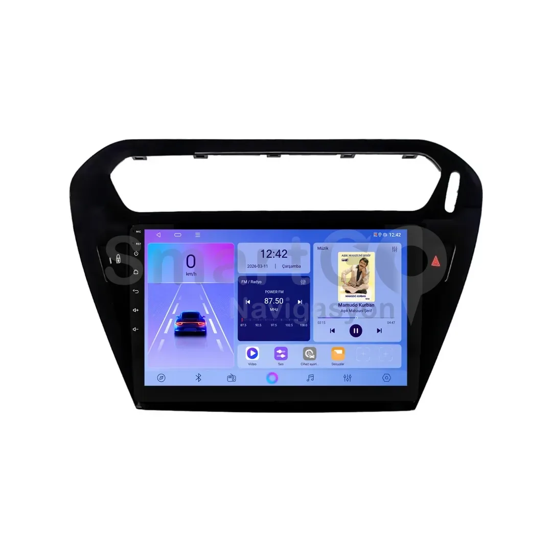 Citroen C-Elysee Android Siyah Multimedya Sistemi (2012-2024) - 9 İnç