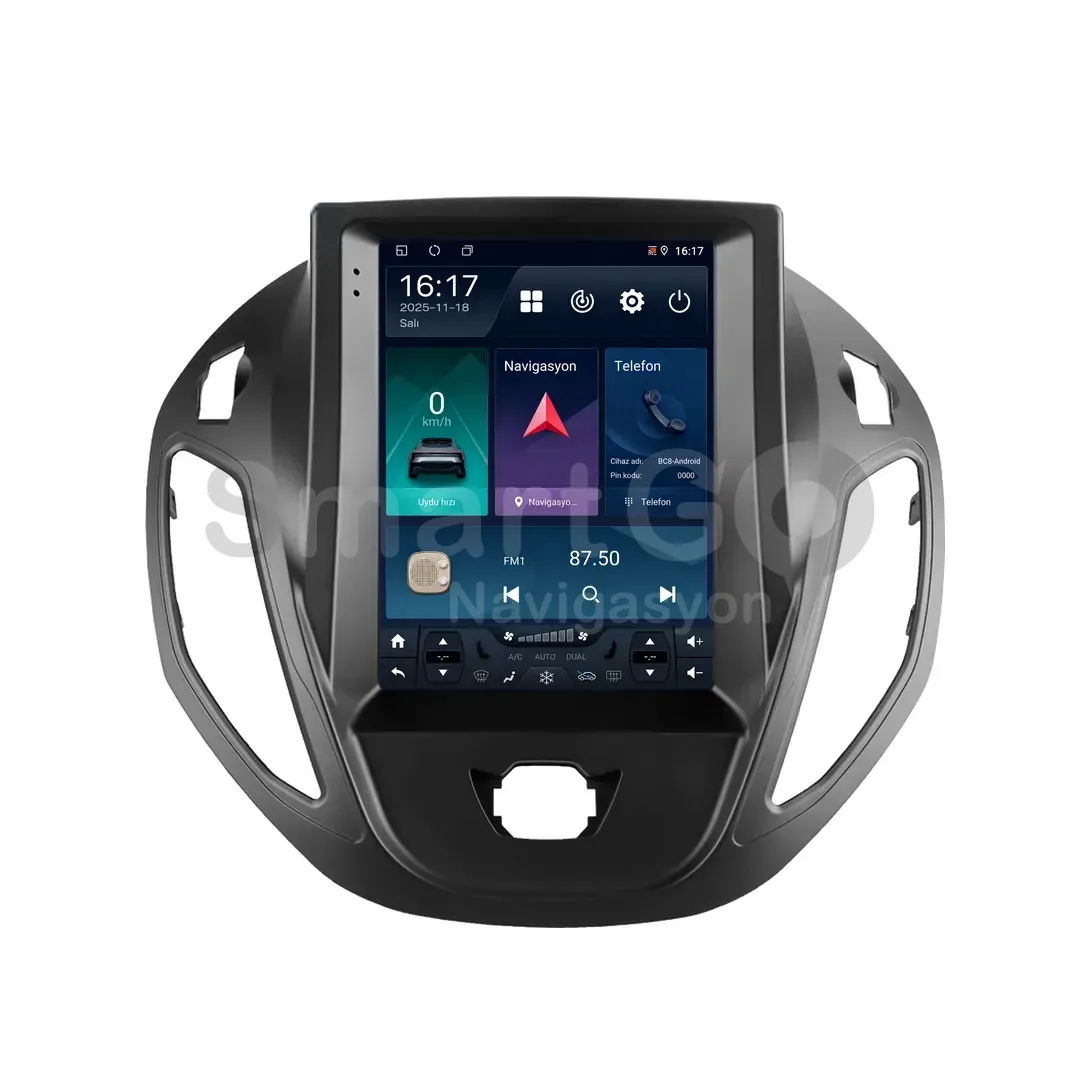Ford Tourneo Courier Android Tesla Multimedya Sistemi (2014-2023) - 9.7 İnç