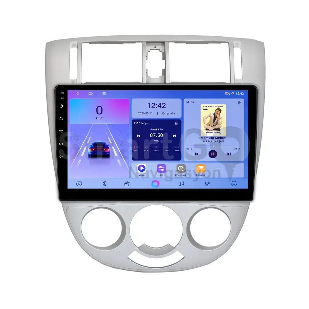 Chevrolet Lacetti Android Gri Multimedya Sistemi (2004-2009) - 10 İnç