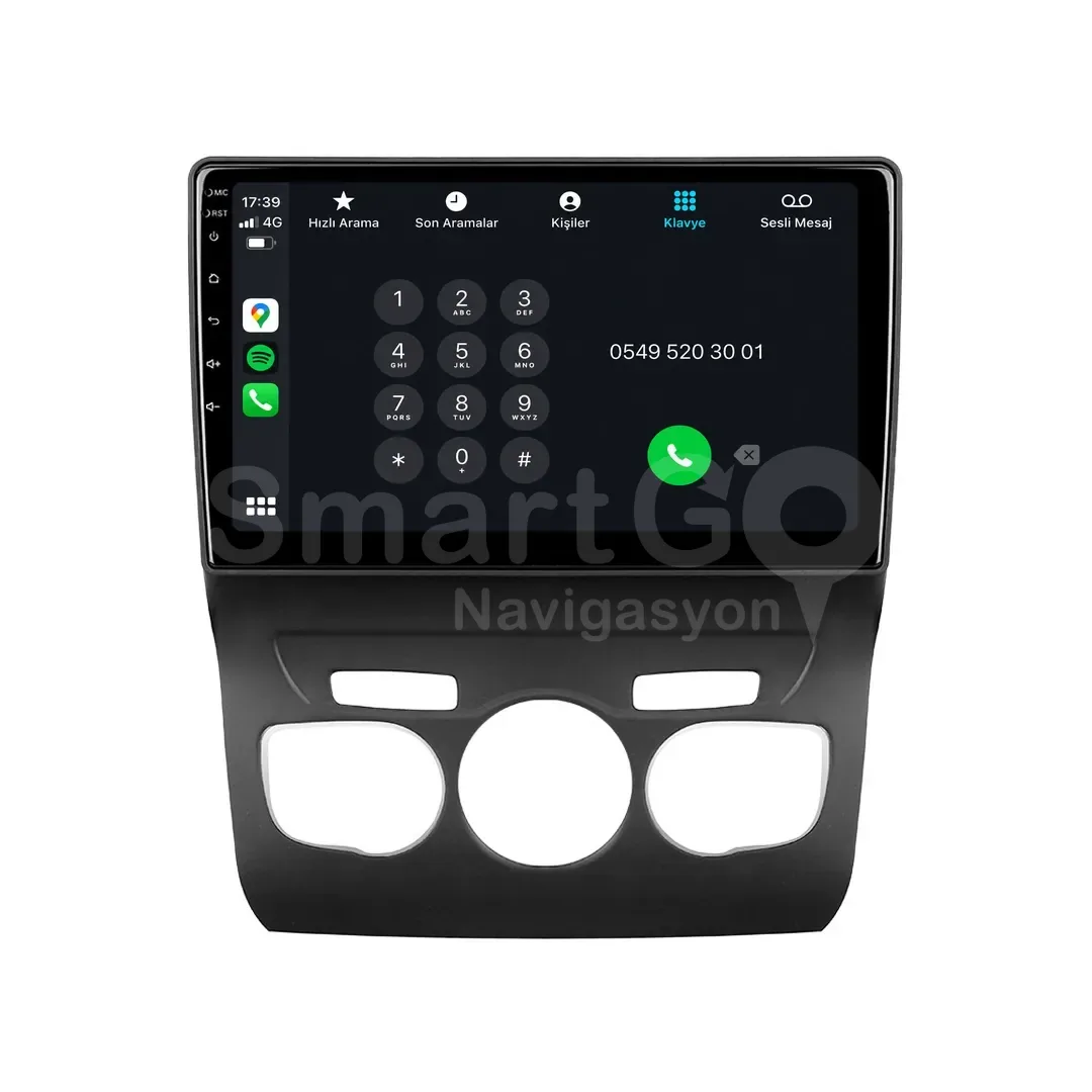 Citroen C4 Android Multimedya Sistemi (2011-2016) - 10 İnç