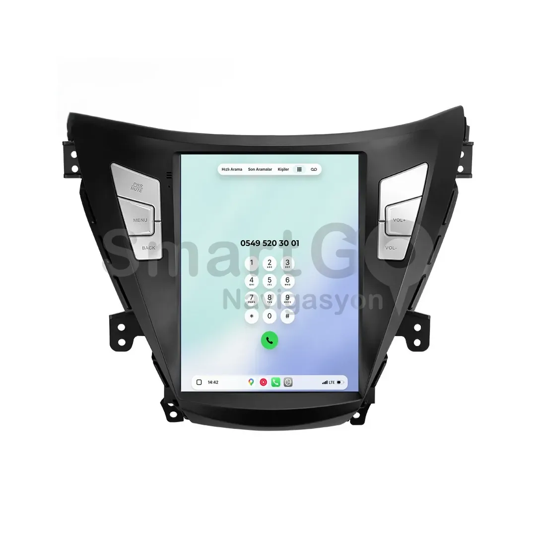 Hyundai Elantra Android Tesla Multimedya Sistemi (2011-2013) - 9.7 İnç