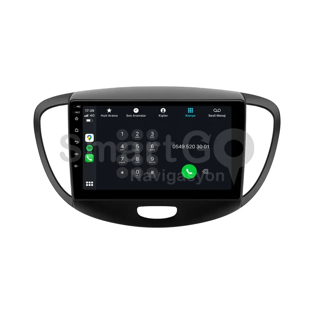 Hyundai i10 Android Multimedya Sistemi (2008-2012) - 9 İnç