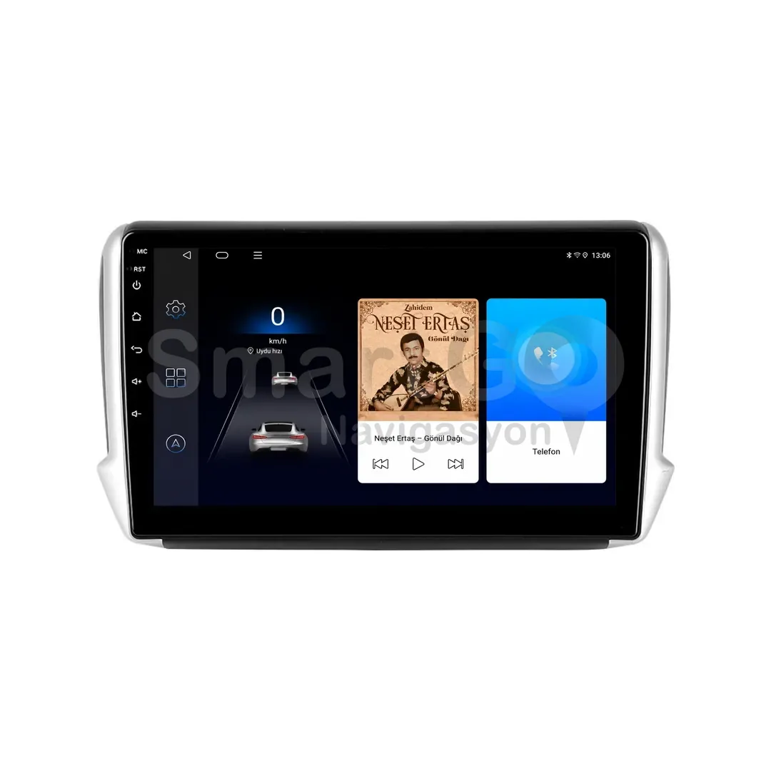 Peugeot 208 Android Multimedya Sistemi (2012-2020) - 2008 10 İnç