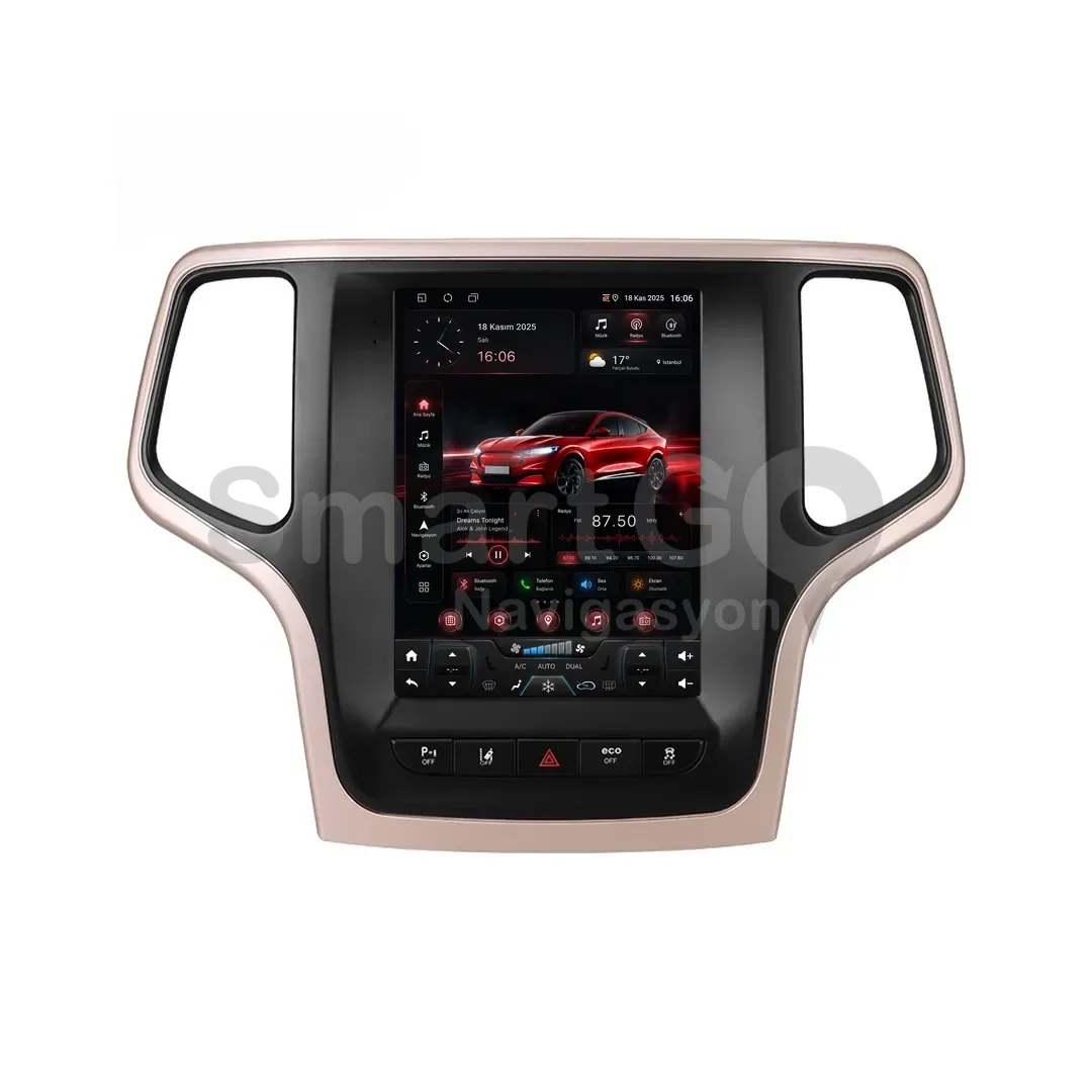 Jeep Cherokee Android Tesla Multimedya Sistemi (2014-2015) - 9.7 İnç