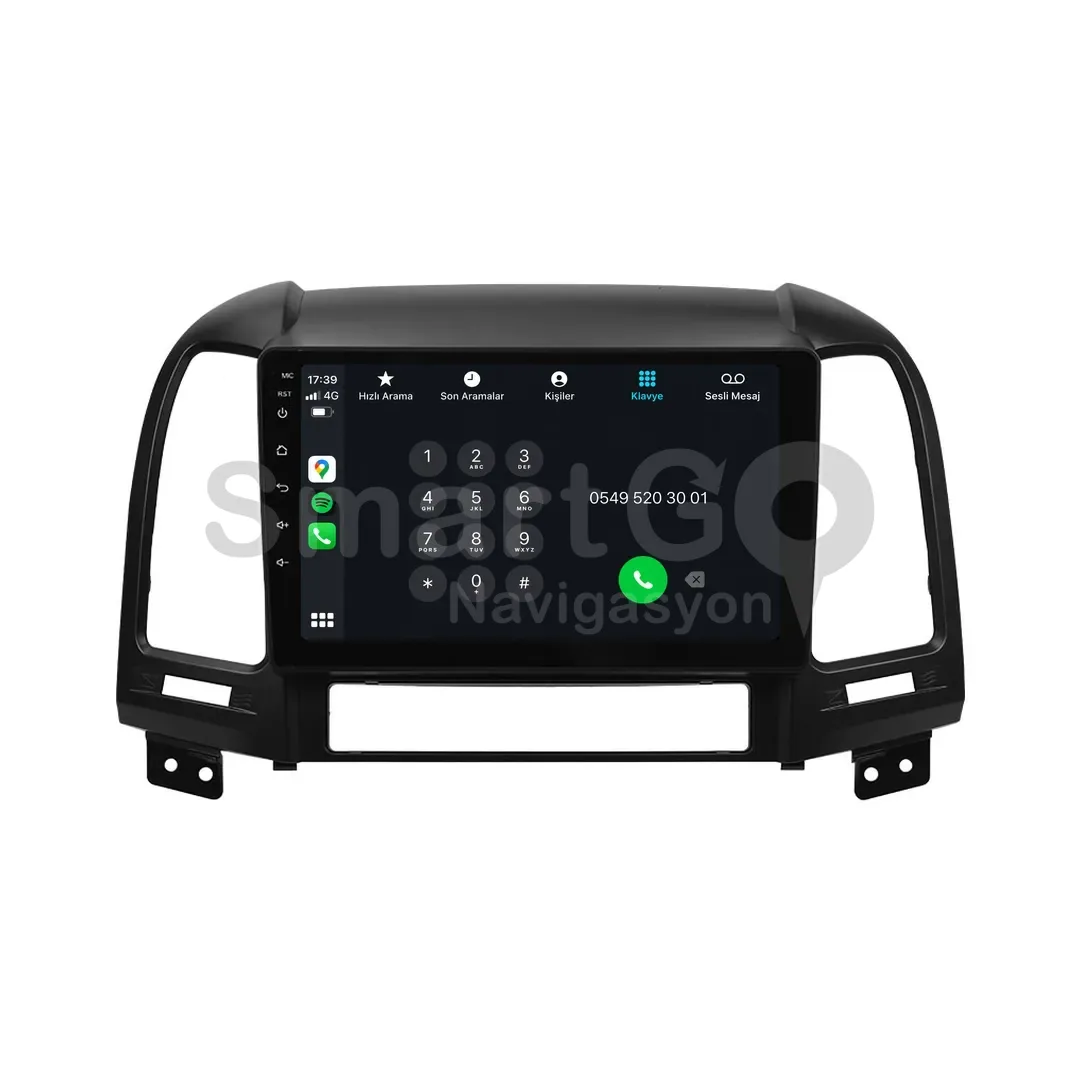 Hyundai Santa Fe Android Multimedya Sistemi (2006-2011) - 9 İnç