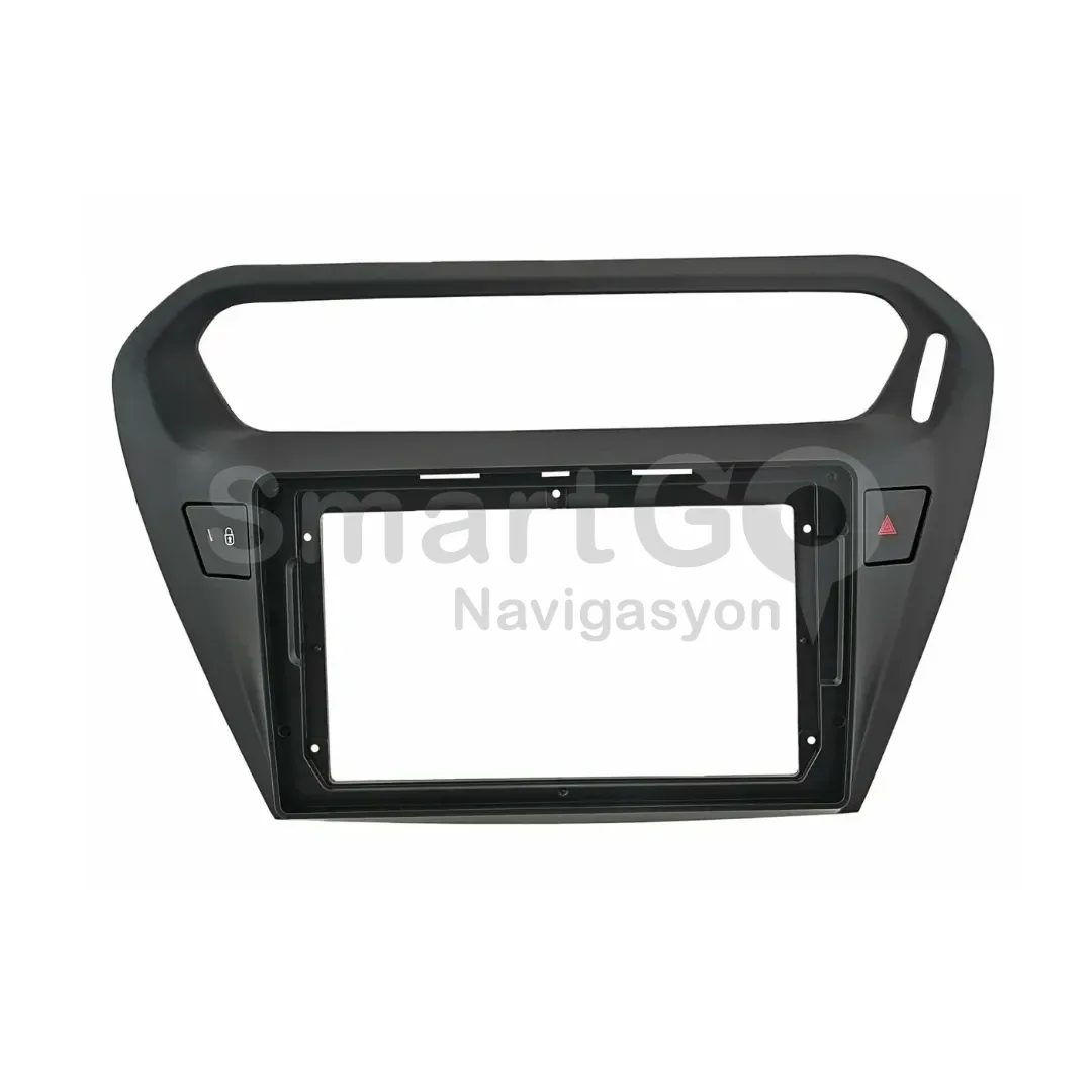 Citroen C-Elysee 9 İnç 2012-2024 Siyah Multimedya Çerçevesi