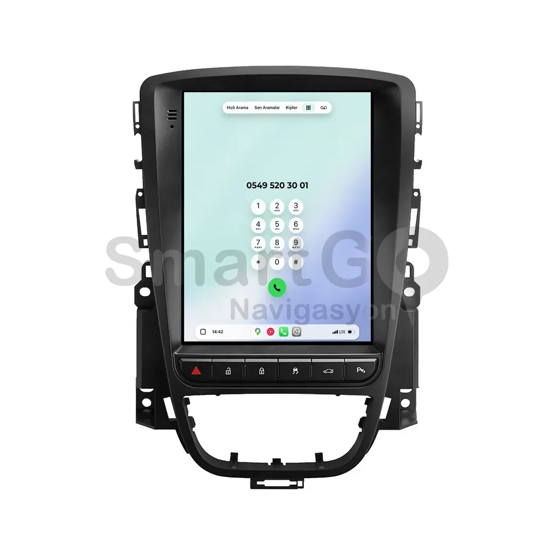 Opel Astra Android Tesla Multimedya Sistemi (2013-2020) - 9.7 İnç