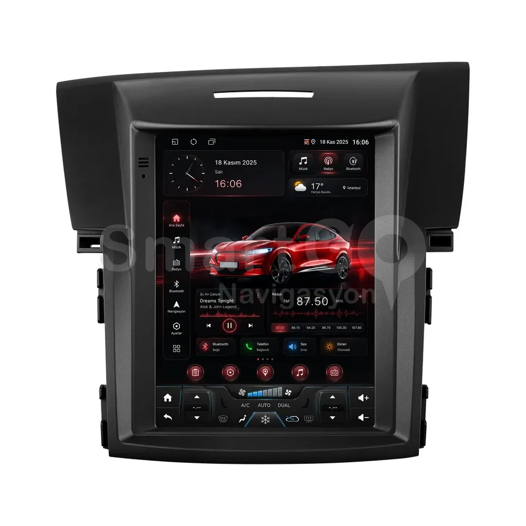 Honda CR-V Android Tesla Multimedya Sistemi (2013-2018) - 9.7 İnç