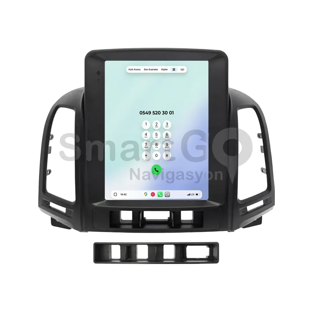 Hyundai Santa Fe Android Tesla Multimedya Sistemi (2006-2011) - 9.7 İnç