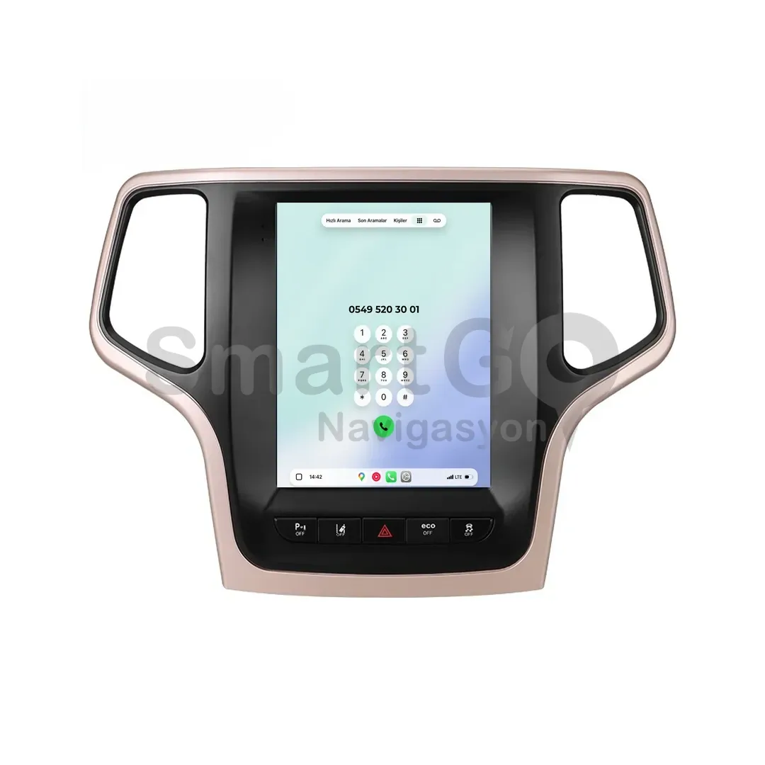 Jeep Cherokee Android Tesla Multimedya Sistemi (2014-2015) - 9.7 İnç