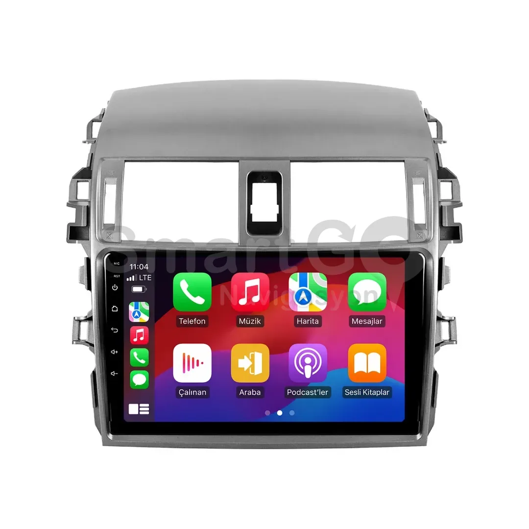 Toyota Corolla Android Multimedya Sistemi (2007-2012) - 9 İnç Çerçeveli