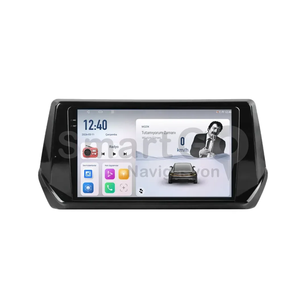 Peugeot 2008 Android Multimedya Sistemi (2020-2025) - 9 İnç