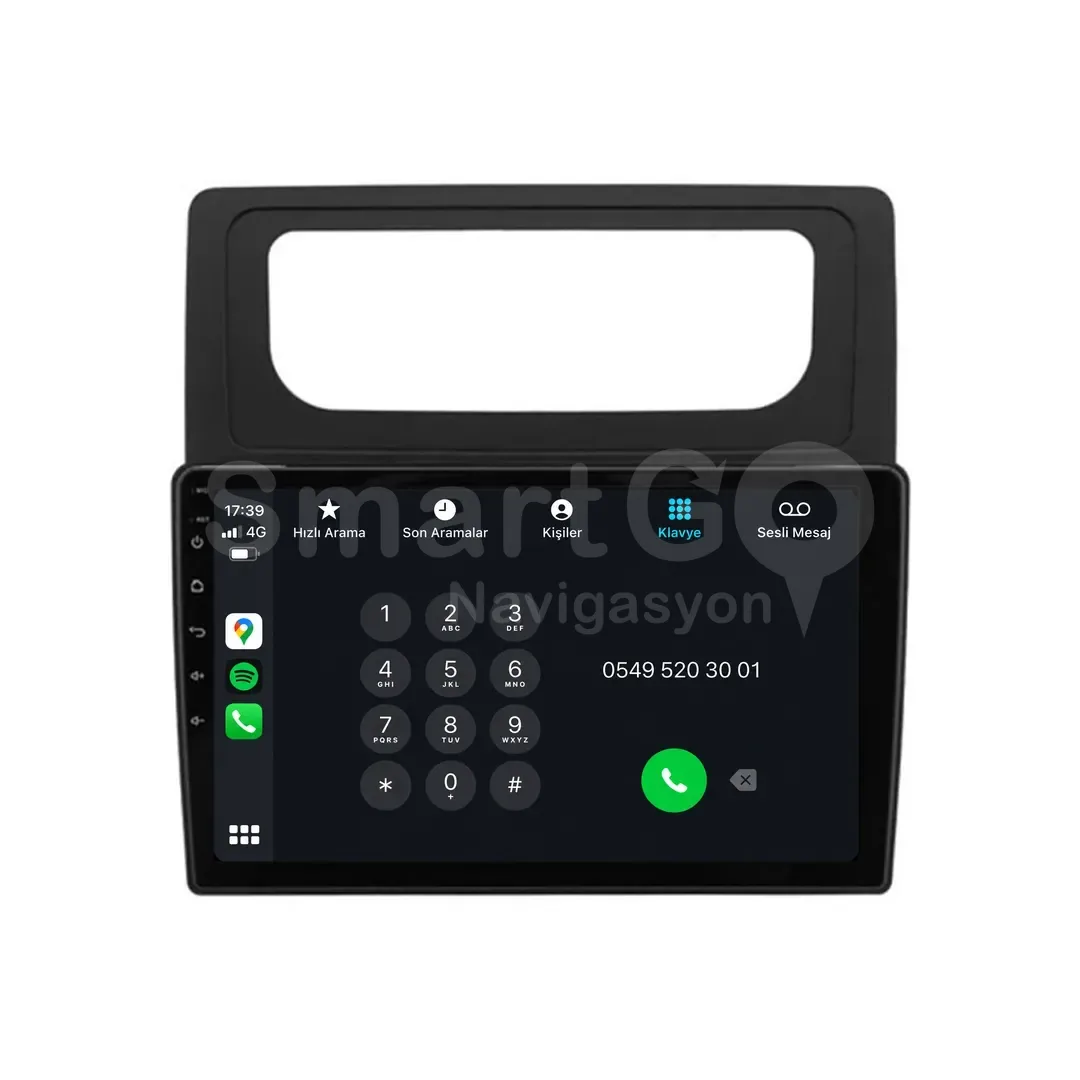Volkswagen Caddy Android Multimedya Sistemi (2004-2010) - Dijital 10 İnç