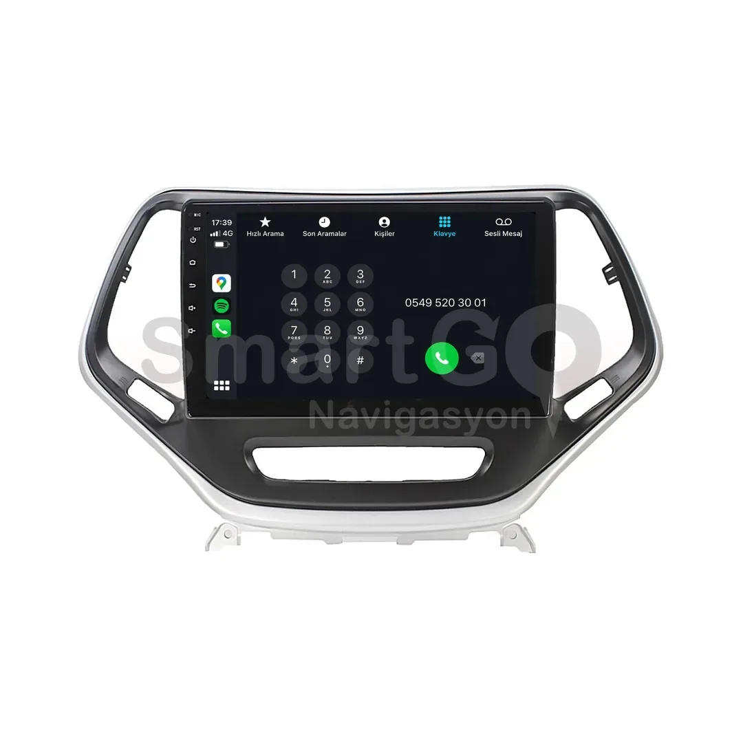 Jeep Cherokee Android Gri Multimedya Sistemi (2014-2015) - 10 İnç