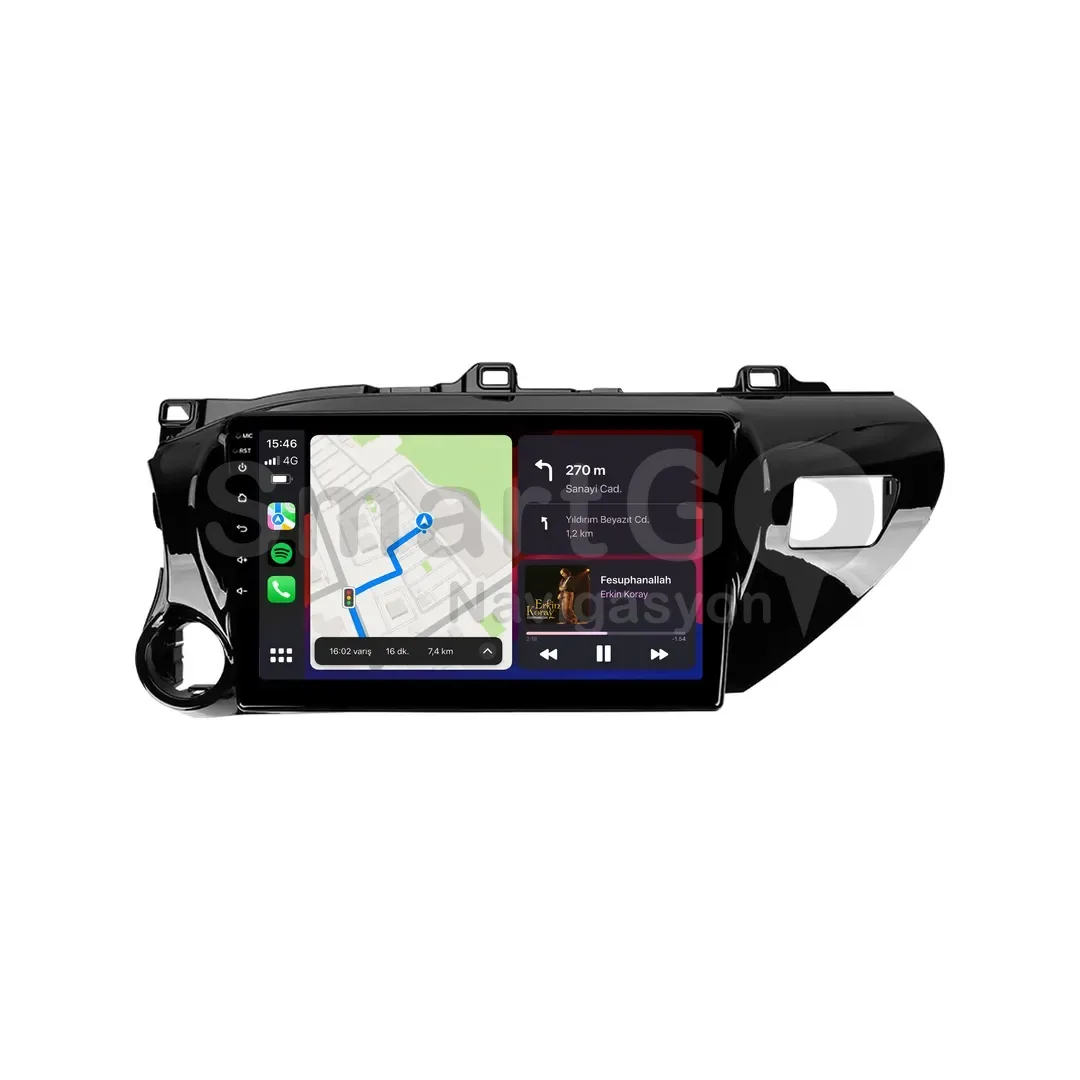 Toyota Hilux Android Multimedya Sistemi (2015-2022) - 10 İnç