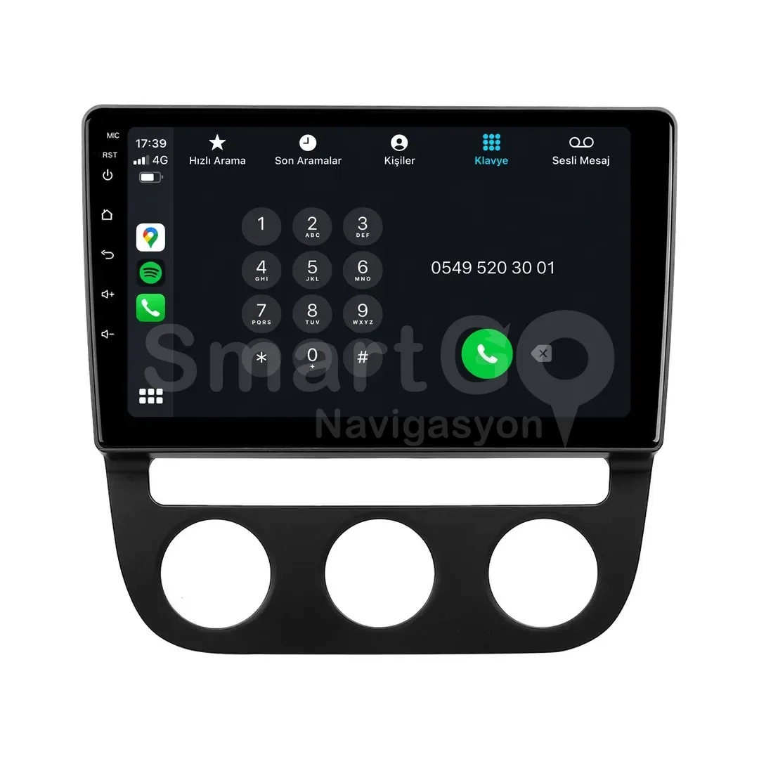 Volkswagen Golf Android Multimedya Sistemi (2004-2008) - Jetta / 5 / Eos 10 İnç