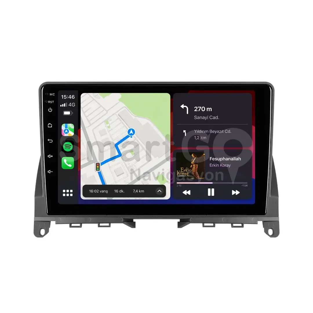 Mercedes C-Class Android Multimedya Sistemi (2007-2011) - 9 İnç