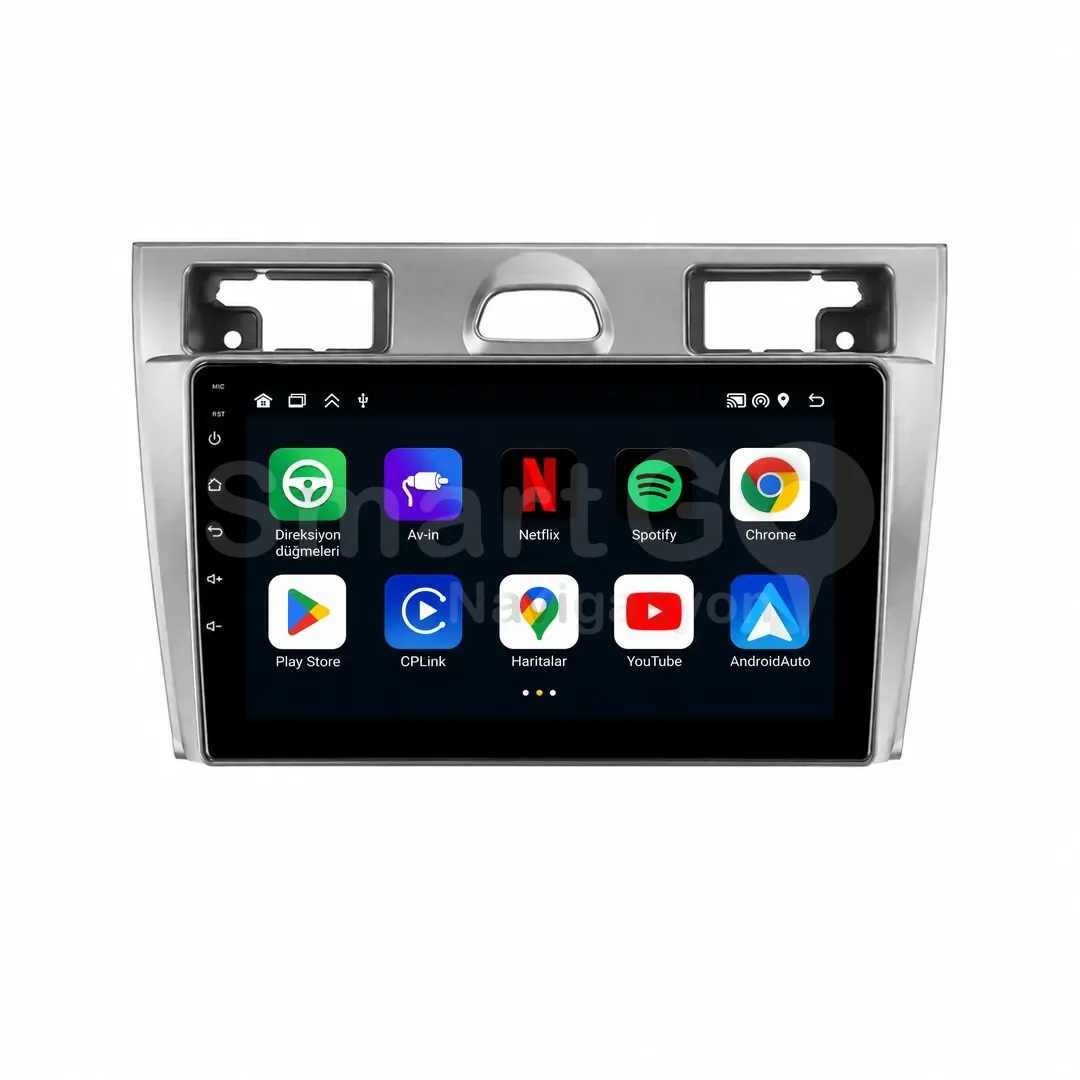 Ford Fiesta Android Siyah Multimedya Sistemi (2006-2009) - 9 İnç