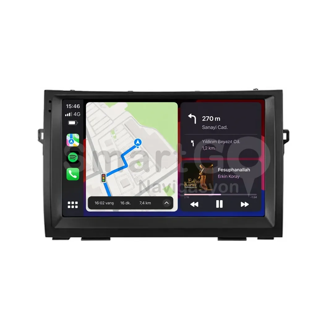 Toyota Prius Android Multimedya Sistemi (2005-2009) - 9 İnç
