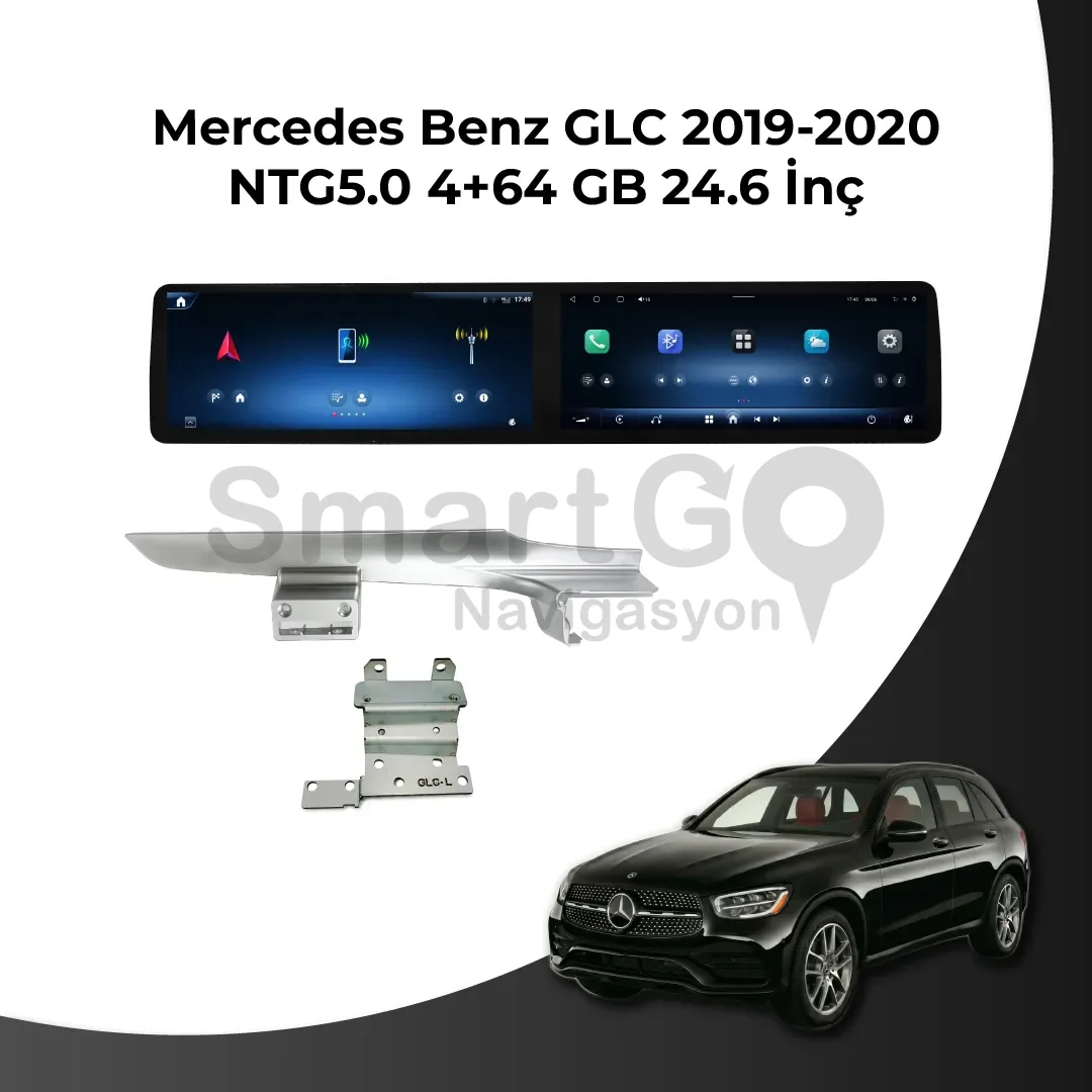 Mercedes Benz C/GLC W205 LCI X253 LCI 2019-2020 OEM 24.6 İnç Android Multimedya