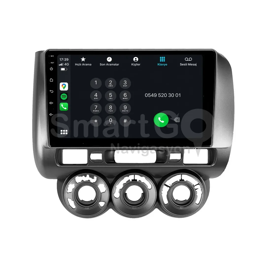 Honda City Android Multimedya Sistemi (2002-2009) - 9 İnç Manuel