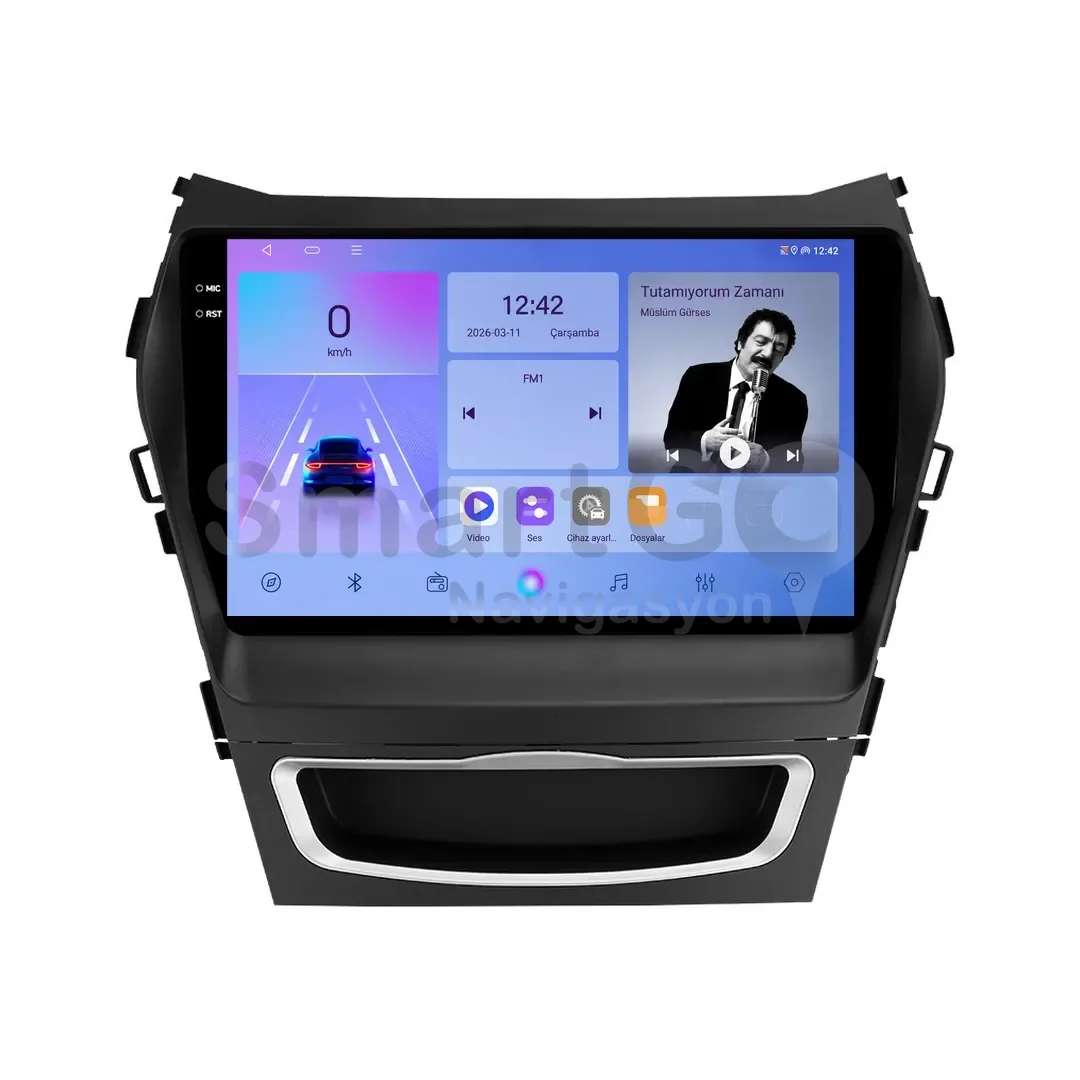 Hyundai Santa Fe Android Multimedya Sistemi (2012-2016) - 9 İnç