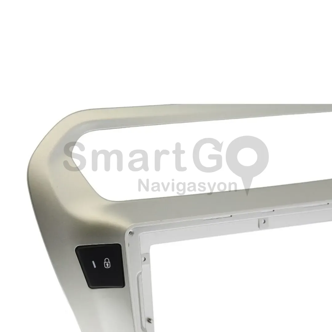 Citroen C-Elysee 9 İnç 2012-2024 Gri Multimedya Çerçevesi