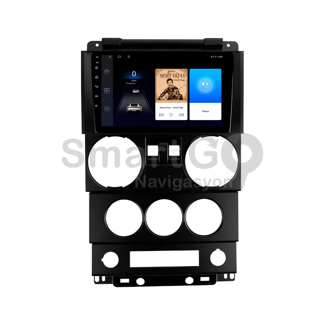 Jeep Wrangler Android Multimedya Sistemi (2007-2010) - Rubicon 9 İnç