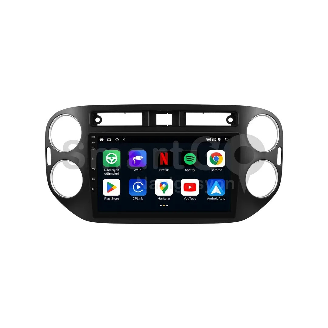 Volkswagen Tiguan Android Siyah Multimedya Sistemi (2008-2015) - 9 İnç