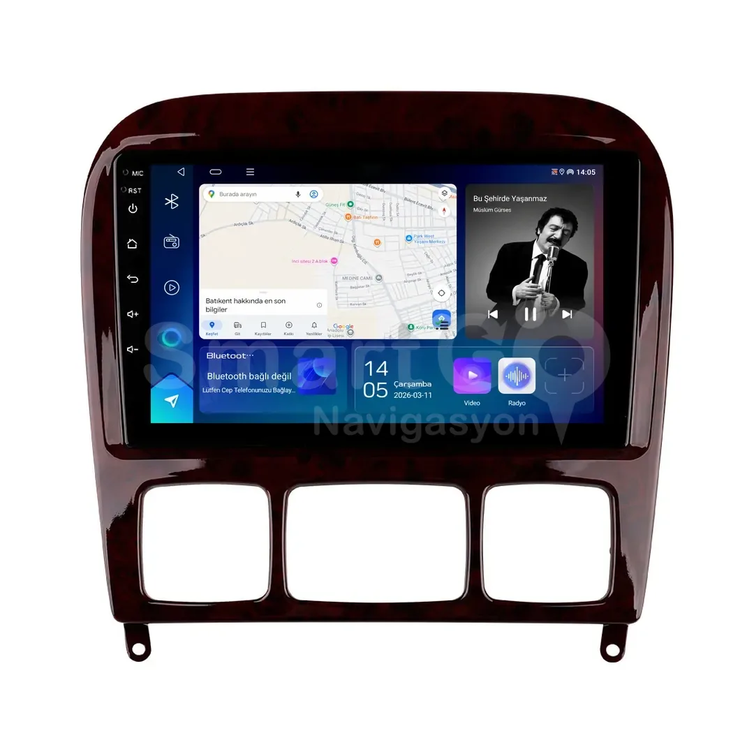 Mercedes S-Class Android Multimedya Sistemi (1999-2005) - 9 İnç