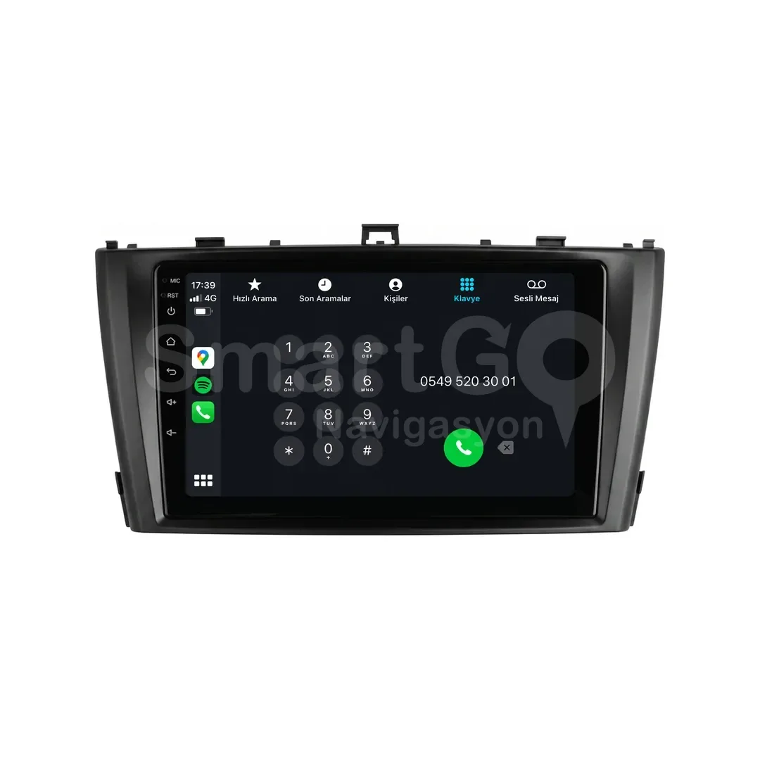Toyota Avensis Android Siyah Multimedya Sistemi (2009-2014) - 9 İnç