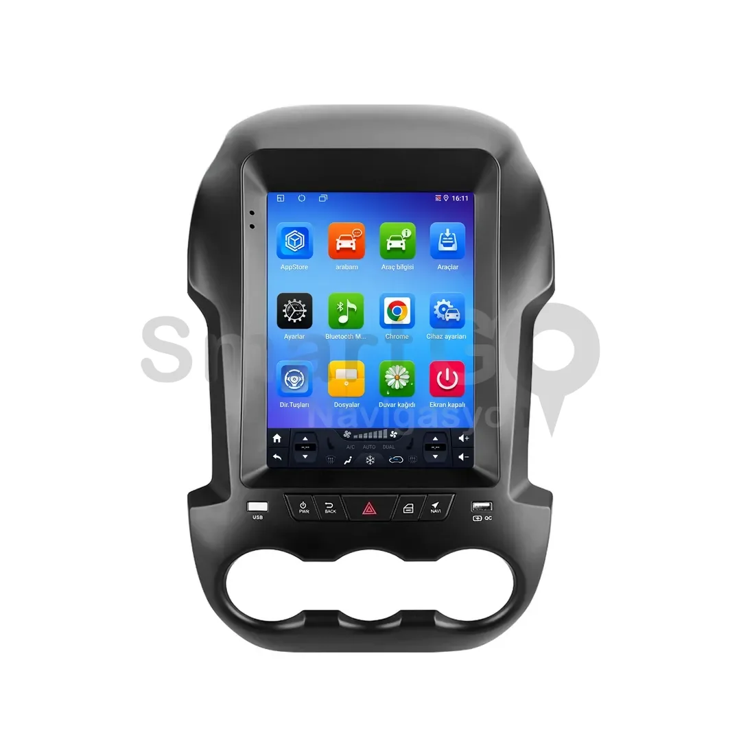 Ford Ranger Android Tesla Multimedya Sistemi (2012-2015) - 9.7 İnç