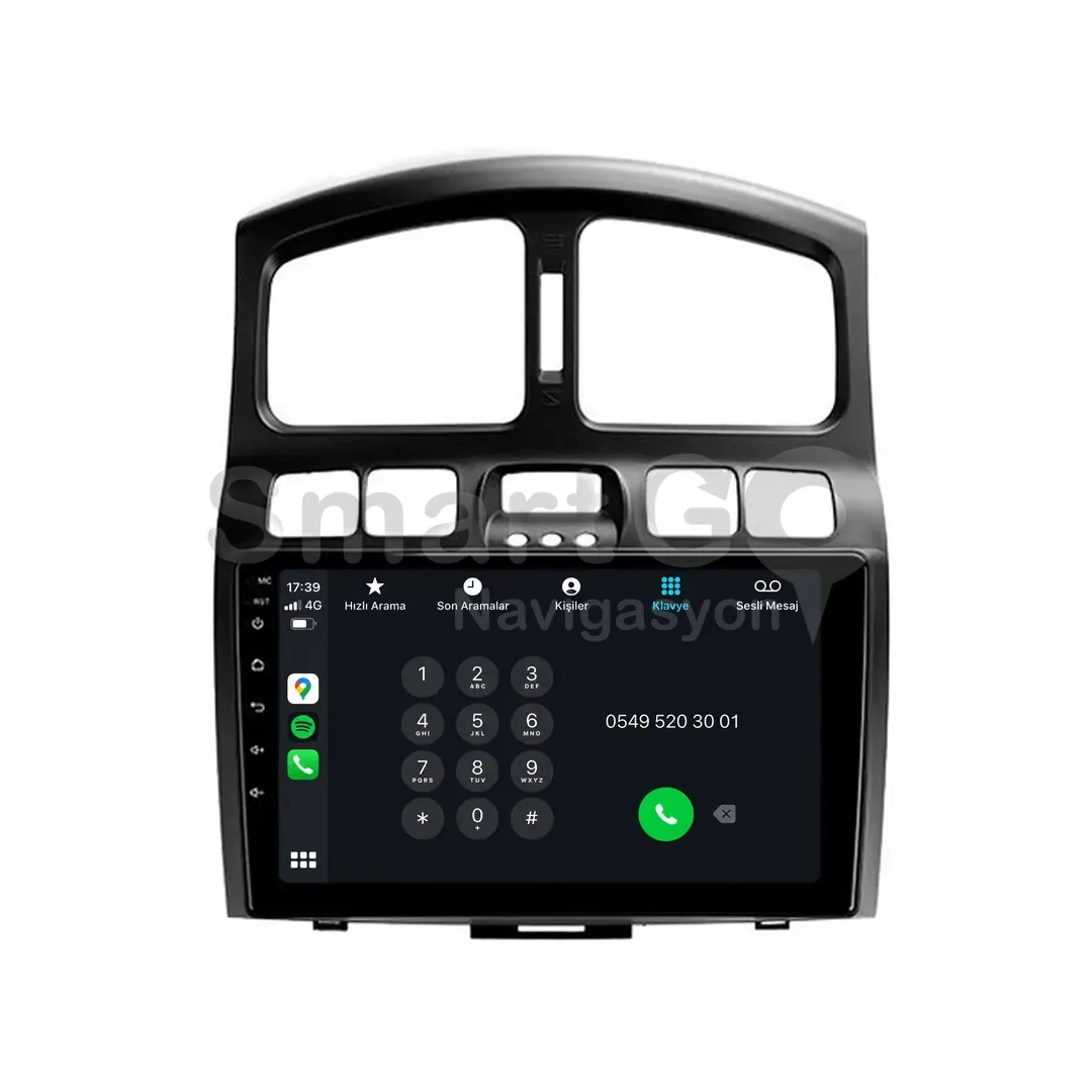 Hyundai Santa Fe Android Multimedya Sistemi (2002-2006) - 9 İnç