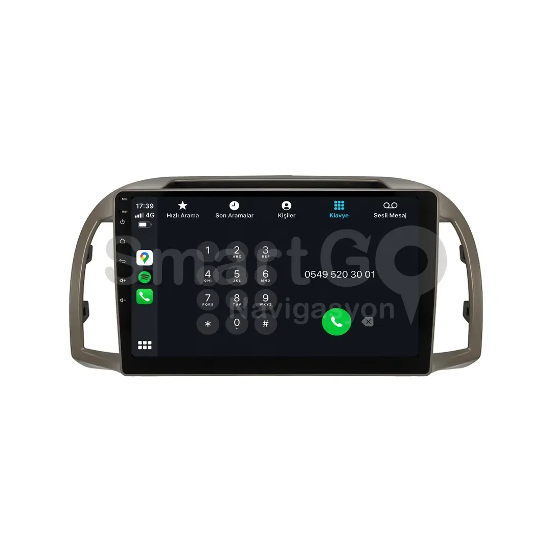 Nissan Micra Android Multimedya Sistemi (2002-2010) - 9 İnç