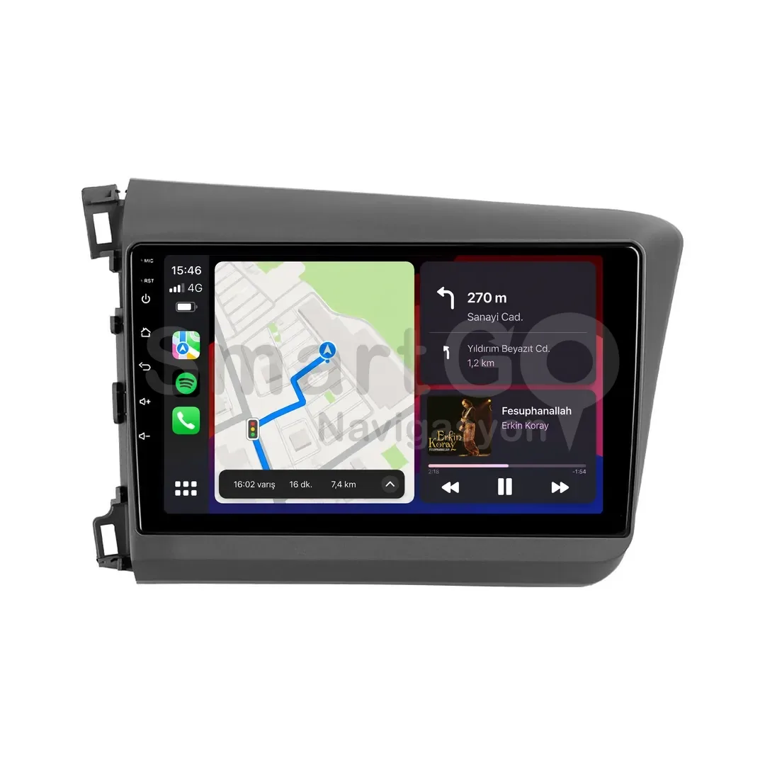 Honda Civic Android Multimedya Sistemi (2012-2015) - 9 İnç