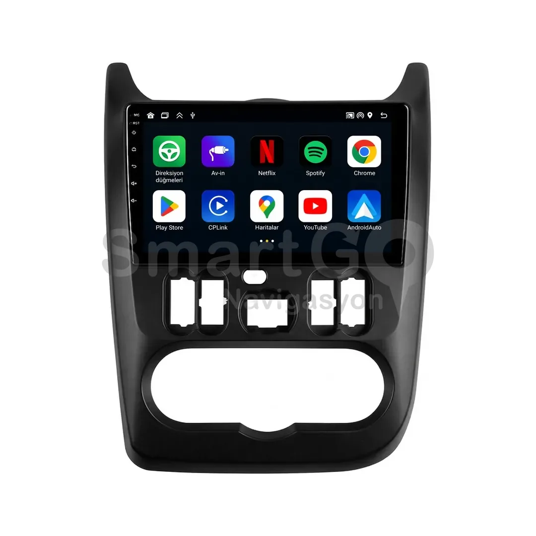 Dacia Duster Android Siyah Multimedya Sistemi (2010-2013) - 9 İnç