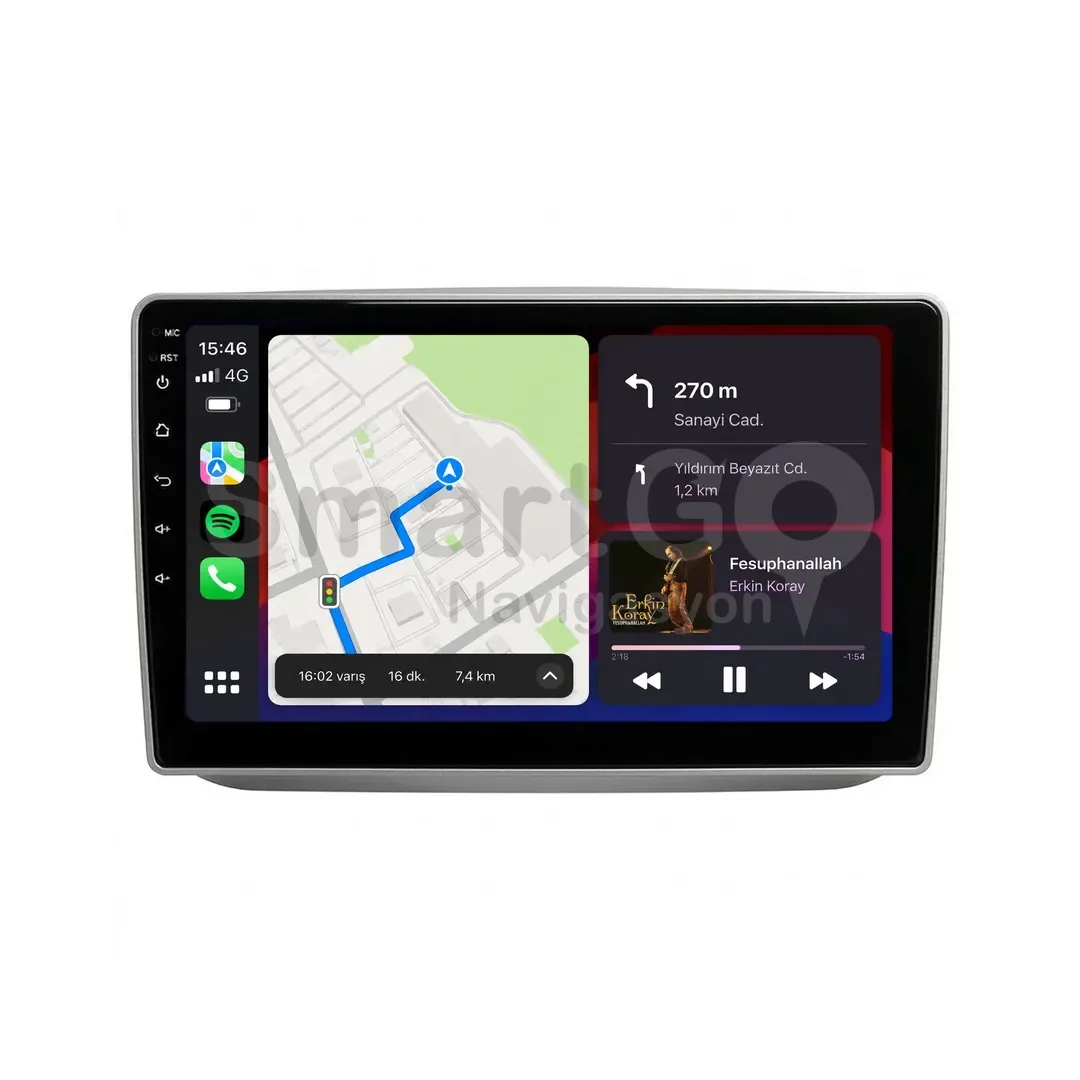 Skoda Fabia Android Multimedya Sistemi (2008-2014) - 10 İnç Gri